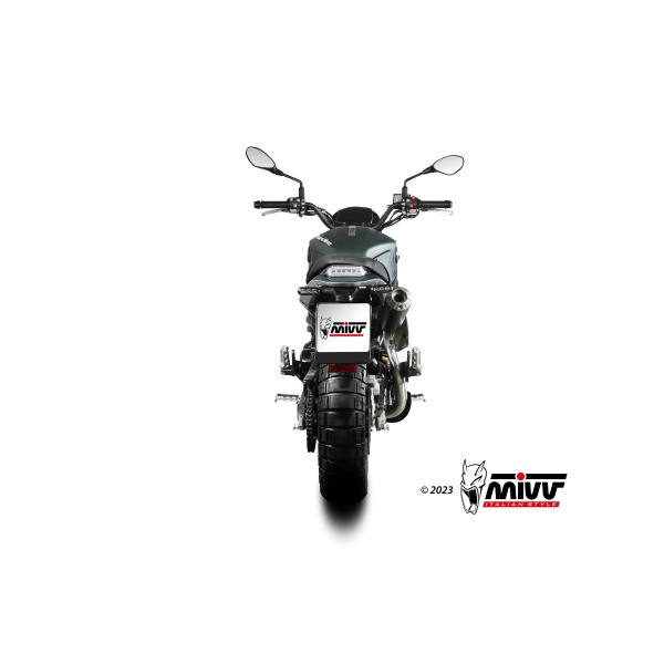Mivv Slip-On X-M1 Black Benelli Leoncino 800 Trail 2022-24