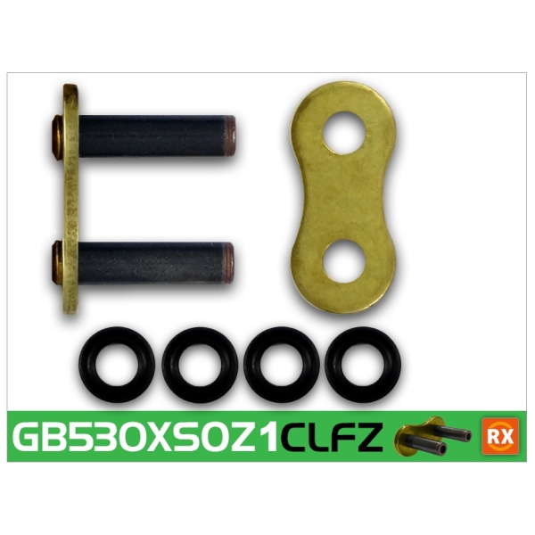 RK Eslabón 530XSOZ1 Enganche para Remachar en Color Oro
