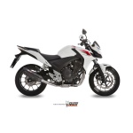 Mivv Slip-On Suono black con tapa carbono Honda CB 500 F / X / CBR 500 R 2013-15