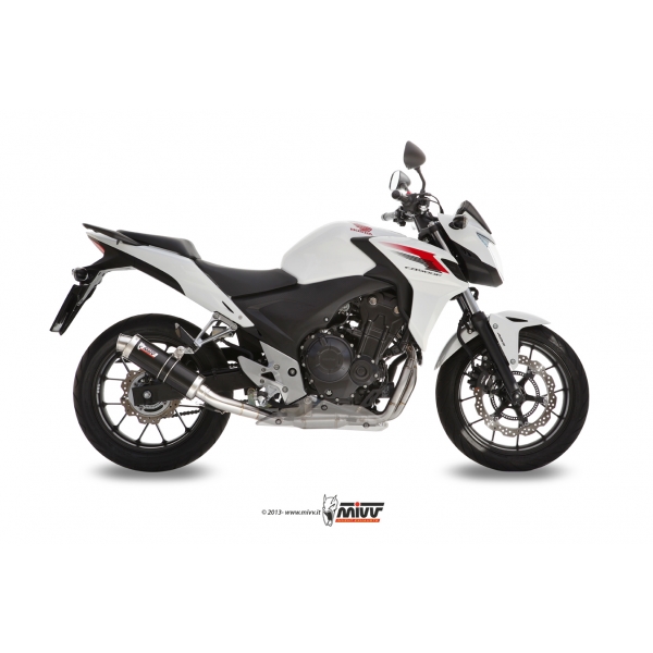 Mivv Slip-On GP black Honda CB 500 F / X / CBR 500 R 2013-15