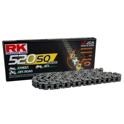 RK Cadena 520SO con 120 Eslabones Enganche para Remachar