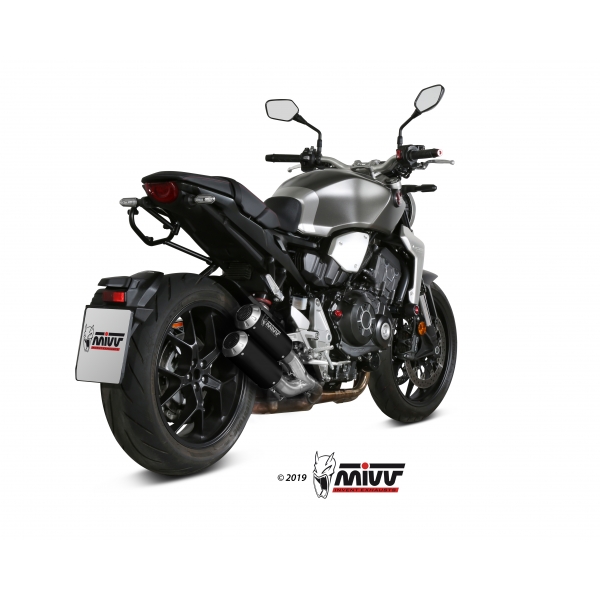 Mivv 2 Slip-On Mk3 black Honda CB 1000 R 2018-24