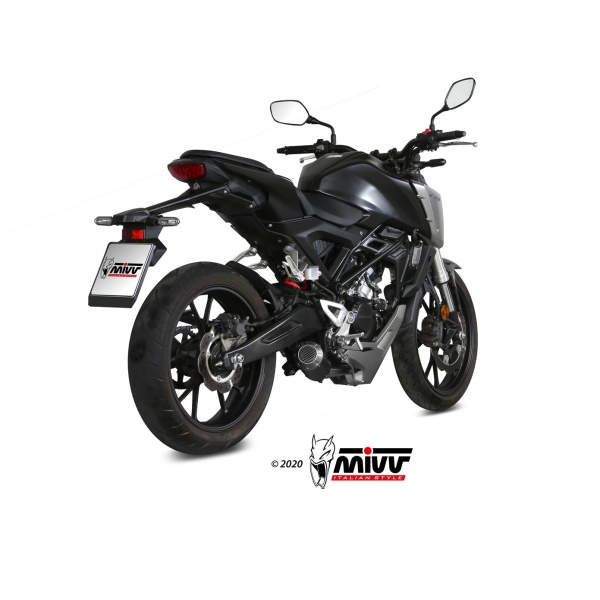 Mivv Full system 1x1 MK3 black Honda CB 125 R 2018-20