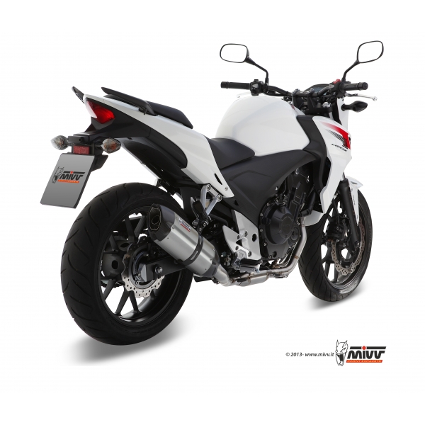 Mivv Slip-On Suono St. Steel con tapa carbono Honda CB 500 F / X / CBR 500 R 2013-15