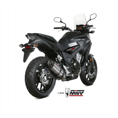 Mivv Slip-On Suono St. Steel con tapa carbono Honda CB 500 X 2017-22