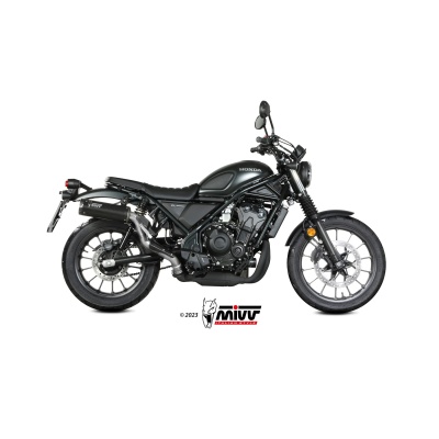 Mivv Slip-On HR-1 Black con tapa en carbono Honda CL 500 2023-24