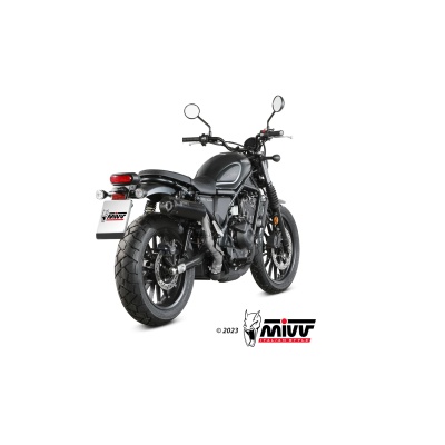 Mivv Slip-On HR-1 Black con tapa en carbono Honda CL 500 2023-24