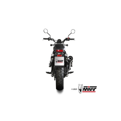 Mivv Slip-On HR-1 Black con tapa en carbono Honda CL 500 2023-24