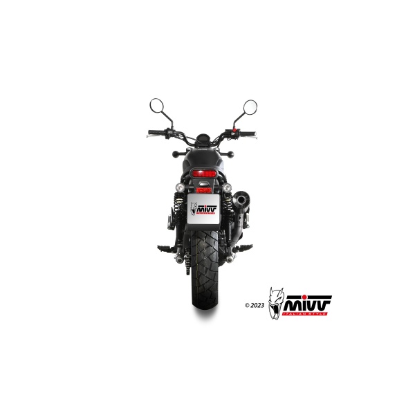 Mivv Slip-On HR-1 Black con tapa en carbono Honda CL 500 2023-24