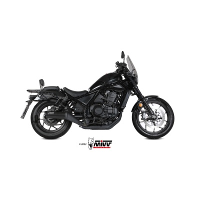 Mivv Slip-On HR-1 Black Honda CMX 1100 Rebel 2022-24