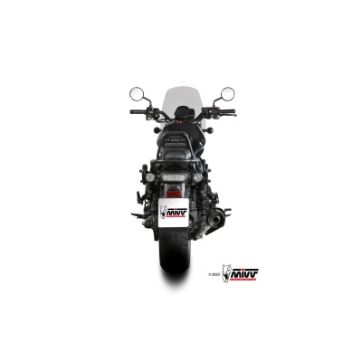 Mivv Slip-On HR-1 Black con tapa en carbono Honda CMX 1100 Rebel 2022-24