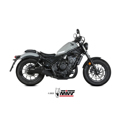 Mivv Slip-On HR-1 Black Honda CMX 500 Rebel 2022-24