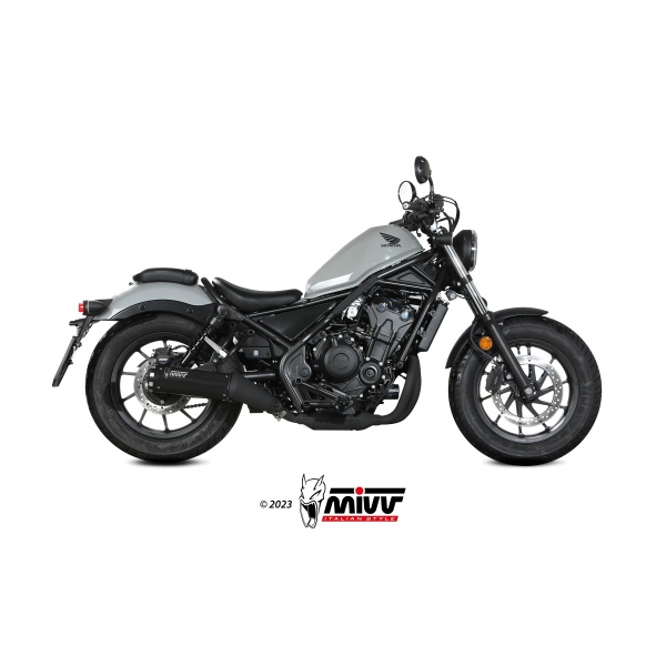 Mivv Slip-On HR-1 Black Honda CMX 500 Rebel 2022-24