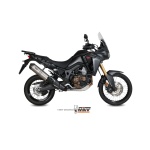 Mivv Slip-On Oval titan con tapa carbono Honda CRF 1000 L Africa Twin 2016-19