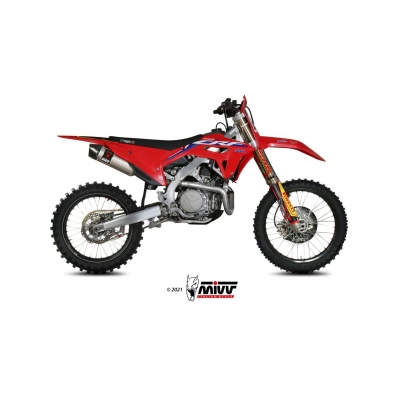 Mivv Slip-On Oval St. Steel Honda CRF 450 2021-24