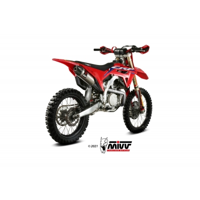 Mivv Slip-On Oval St. Steel Honda CRF 450 2021-24