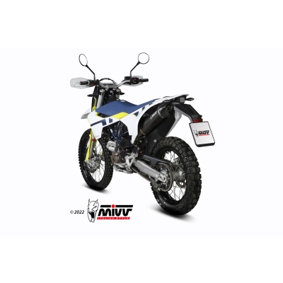 Mivv Slip-On Oval Black Husqvarna 701 Enduro / SuperMoto 2021-24