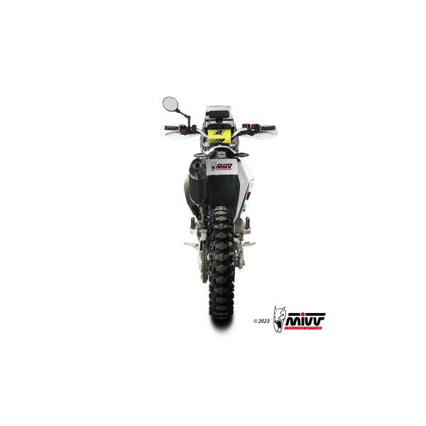 Mivv Slip-On Oval Black Husqvarna 701 Enduro / SuperMoto 2021-24