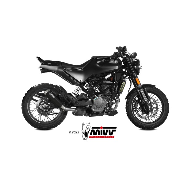 Mivv Slip-On X-M1 Black Husqvarna Svartpilen 125 2021-23
