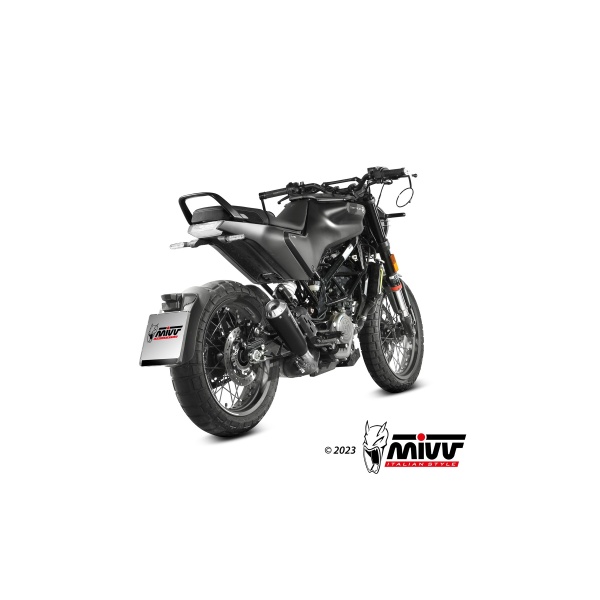 Mivv Slip-On X-M1 Black Husqvarna Svartpilen 125 2021-23