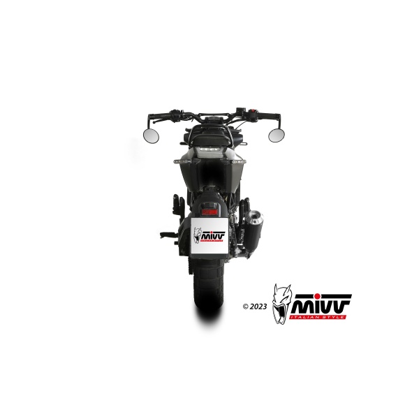 Mivv Slip-On X-M1 Black Husqvarna Svartpilen 125 2021-23