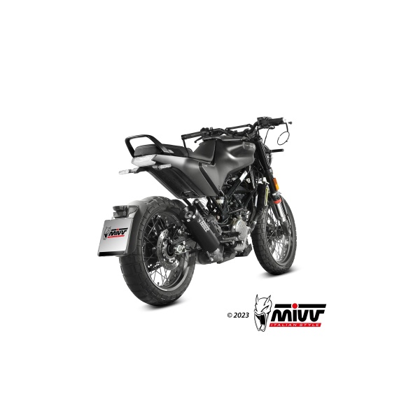 Mivv Slip-On HR-1 Black Husqvarna Svartpilen 125 2021-23