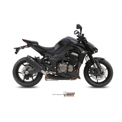 Mivv 2 Slip-On Suono black con tapa carbono Kawasaki Z1000 / Z1000 R Edition 2014-20