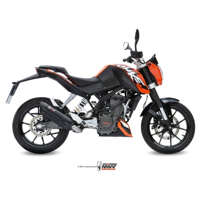 Mivv Full system 1x1 Suono black con tapa carbono KTM 125 Duke 2011-16 / 200 Duke 2012-14