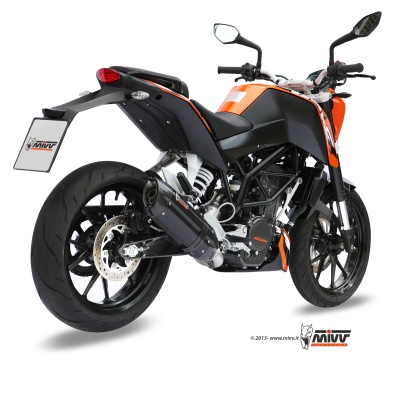 Mivv Full system 1x1 Suono black con tapa carbono KTM 125 Duke 2011-16 / 200 Duke 2012-14