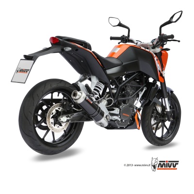 Mivv Full system 1x1 GP black KTM 125 Duke 2011-16 / 200 Duke 2012-14