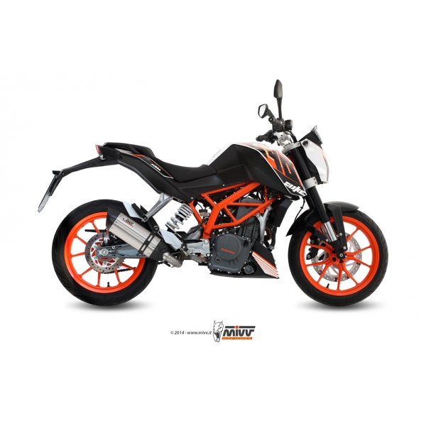 Mivv Full system 1x1 Suono St. Steel con tapa carbono KTM 390 Duke 2013-16