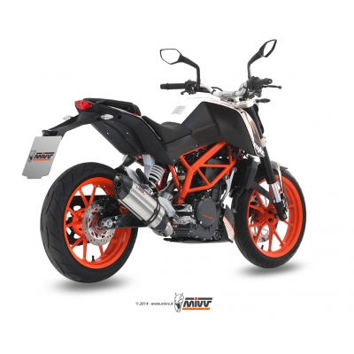 Mivv Full system 1x1 Suono St. Steel con tapa carbono KTM 390 Duke 2013-16