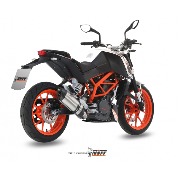 Mivv Full system 1x1 Suono St. Steel con tapa carbono KTM 390 Duke 2013-16