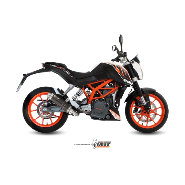 Mivv Full system 1x1 GP carbon KTM 390 Duke 2013-16