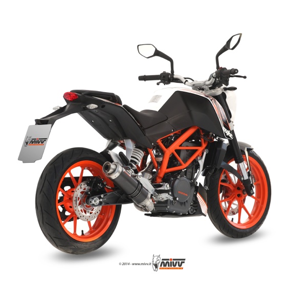 Mivv Full system 1x1 GP carbon KTM 390 Duke 2013-16