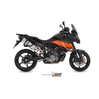 Mivv 2 Slip-On Suono St. Steel con tapa carbono KTM 990 Supermoto SMT 2009-13