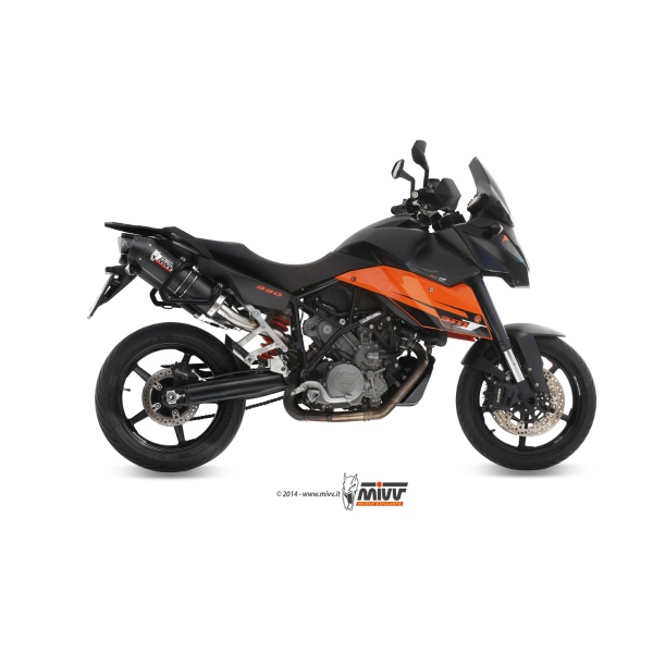 Mivv 2 Slip-On Oval carbono con tapa carbono KTM 990 Supermoto SMT 2009-13