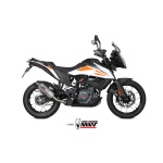 Mivv Slip-On Oval Titan con tapa carbono KTM 390 Adventure 2020-24