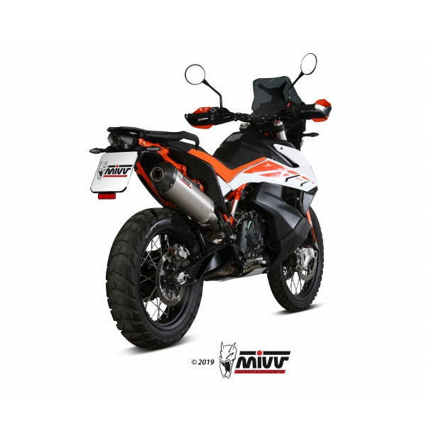 Mivv Slip-On Oval Titan con tapa carbono KTM 790 Adventure/R 19-24 / 890 Adventure/R 20-24