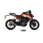 Mivv Slip-On Suono St. Steel con tapa carbono KTM 125/390 Duke / RC 125/390 2017-20