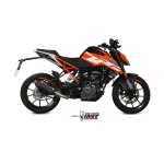 Mivv Slip-On Suono black con tapa carbono KTM 125/390 Duke / RC 125/390 2017-20