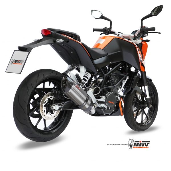 Mivv Full system 1x1 Suono St. Steel con tapa carbono KTM 125 Duke 2011-16 / 200 Duke 2012-14