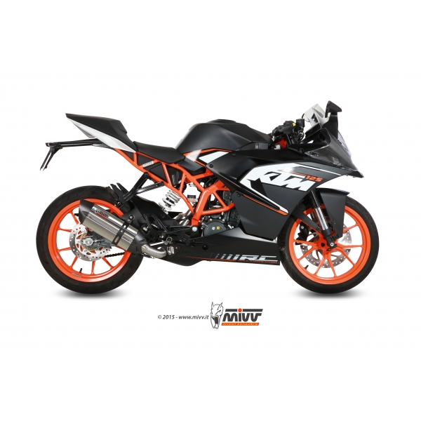 Mivv Full system 1x1 Suono St. Steel con tapa carbono KTM RC 125 2014-16