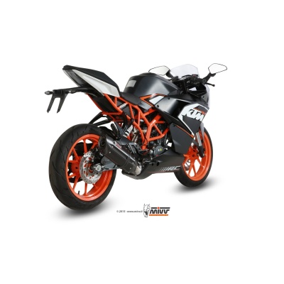 Mivv Full system 1x1 Suono black con tapa carbono KTM RC 125 2014-16