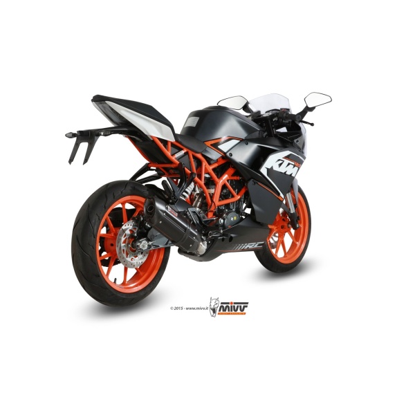 Mivv Full system 1x1 Suono black con tapa carbono KTM RC 125 2014-16