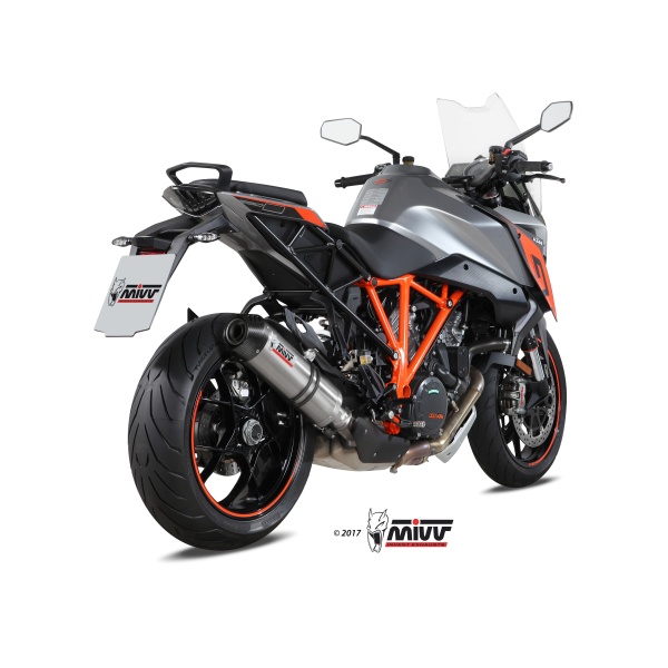 Mivv Slip-On Oval Titan con tapa carbono KTM 1290 Superduke GT 2016-24