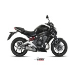 Mivv Full system 2x1 Suono St. Steel con tapa carbono Kawasaki ER-6n / f 2012-16