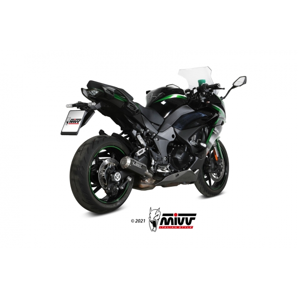 Mivv Slip-On Mk3 carbono Kawasaki Ninja 1000 SX / Tourer 2020-24