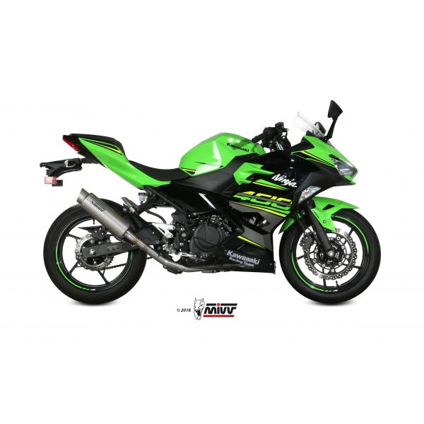 Mivv Tubo no kat (compatible con Silencioso Mivv y Original) Kawasaki Ninja 400 2018-20/Z400 2019-20