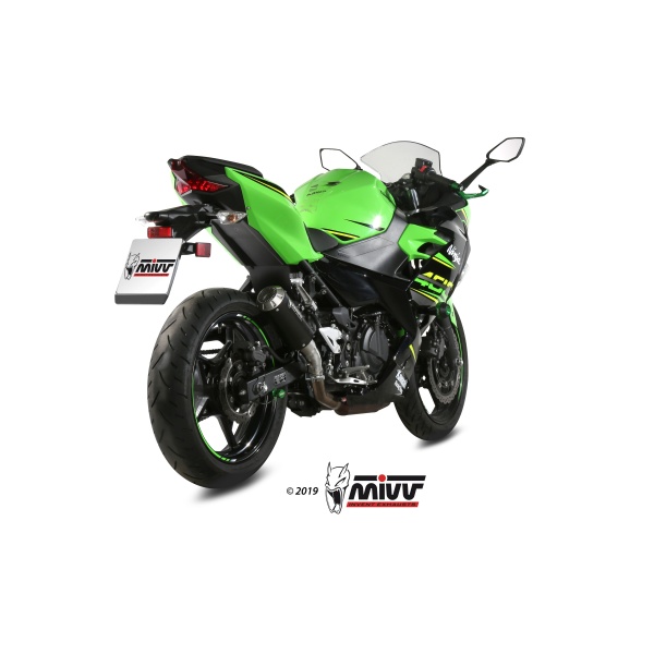 Mivv Slip-On Mk3 black Kawasaki Ninja 400 2018-20 / Z400 2019-20